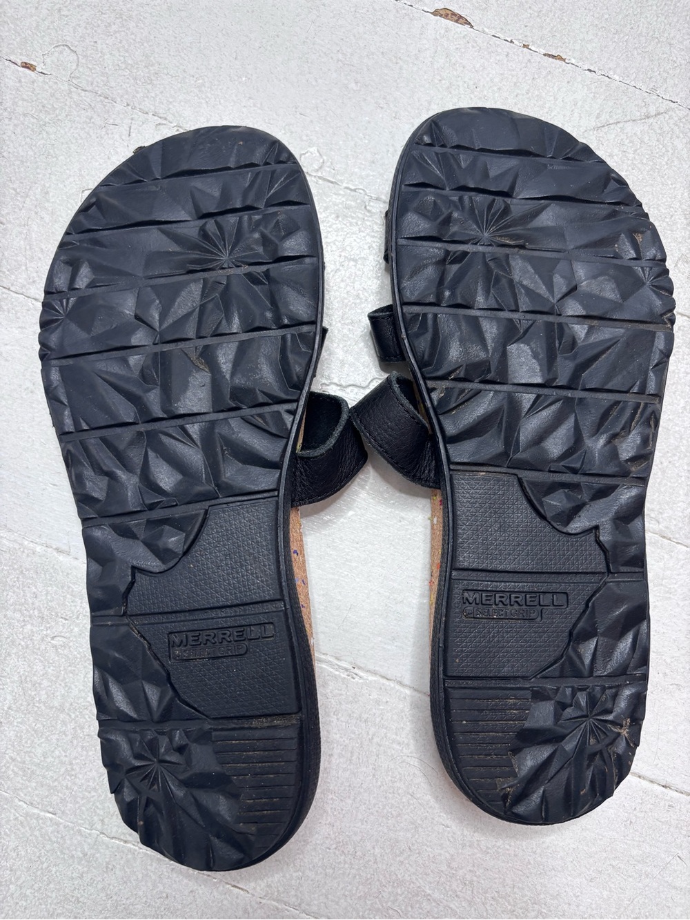 Merrell Napa Valley Slide Sandal Black Leather Size 7 EUC - Picture 5 of 7